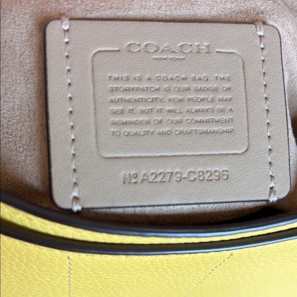 Coach Georgie Saddle Bag Crossbody with Gold Accents pebble leather - Picture 7 of 14
